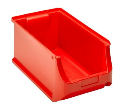 Krabička plastová 204x350x150mm, červená