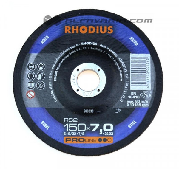Kotouč brusný 150x7x22,2 ocel RHODIUS RS2