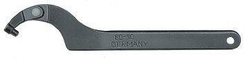 Hákový klíč 35-60mm s čepem, kloubový, AMF