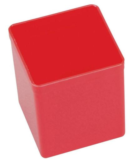 Krabička plastová 54x54x63mm, červená