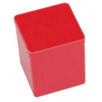 Krabička plastová 54x54x63mm, červená