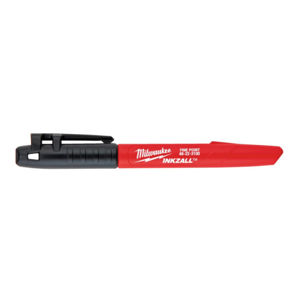 popisovací fix INKZALL černý rychleschnoucí, hrot 1,0mm, Milwaukee 48223100