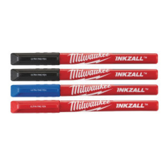 sada popisovacích fixů INKZALL barevné, hrot 0,6mm - 4 ks, Milwaukee 48223165