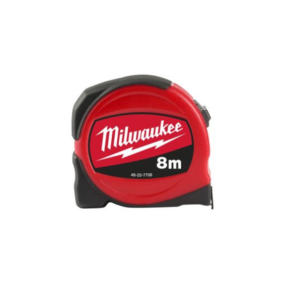 Svinovací metr Slimline 8m, šířka 25mm, Milwaukee 48227708