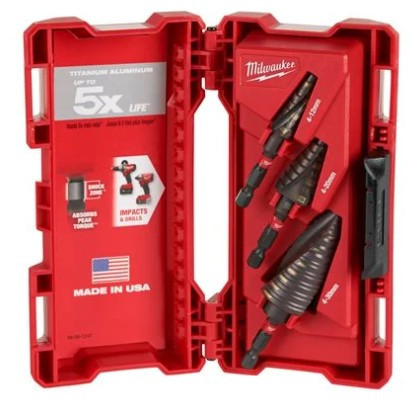 Sada stupňovitých vrtáků 4-30mm, MILWAUKEE 48899266