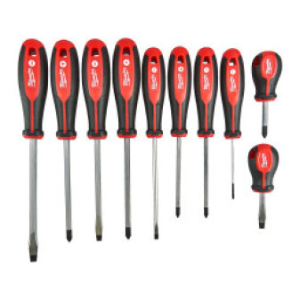 Sada šroubováků Tri-lobe SET 3 - PL+PH+PZ, 10 dílů, Milwaukee 4932471808