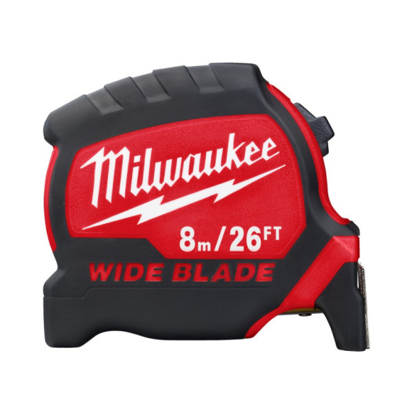 Svinovací široký metr Premium 8m, šířka 33mm, Milwaukee 4932471818