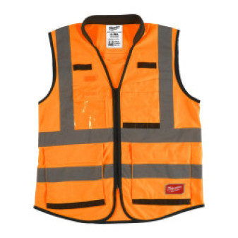 Vesta s vysokou viditelností Premium oranžová - L/XL, Milwaukee 4932471899