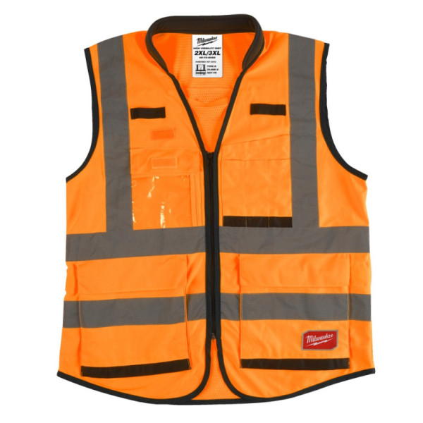 Vesta s vysokou viditelností Premium oranžová - 2XL/3XL, Milwaukee 4932471900