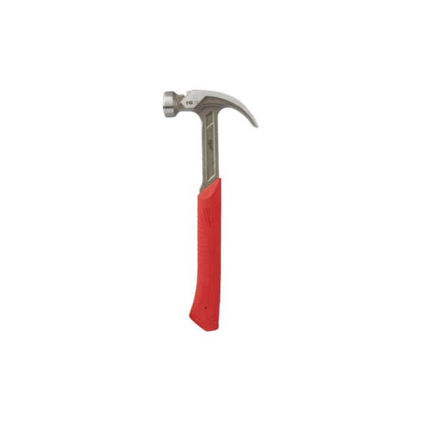 Tesařeské ocelové zakřivené kladivo 16oz/450g s násadou SHOCKSHIELD, Milwaukee 4932478655