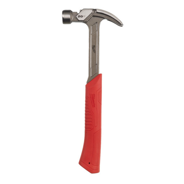 Tesařeské ocelové zakřivené kladivo 20oz/570g s násadou SHOCKSHIELD, Milwaukee 4932478656