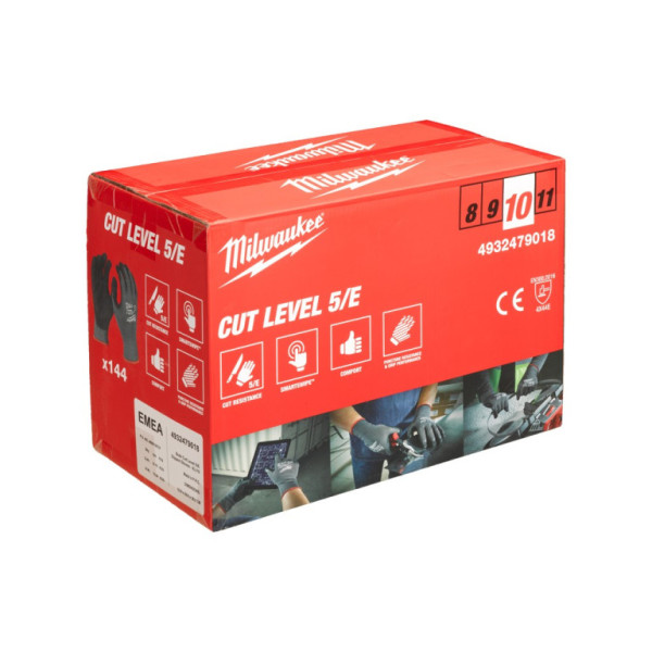 Rukavice odolné proti proříznutí Level E - vel XL/10 - 144ks, Milwaukee 4932479018