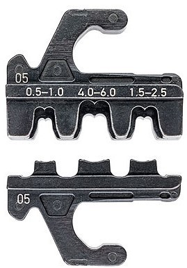 Čelisti KNIPEX 973905 pro kleště MultiCrimp, na neizolované otevřené konektory 4,8+6,3mm