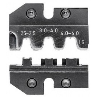 Čelisti KNIPEX 974915 na praporkové a neizolované otevřené konektory 4,8 + 6,3 mm, pro model 9743200