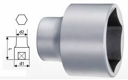 Hlavice nástrčná 3/4" 30mm - 6hran, TONA EXPERT