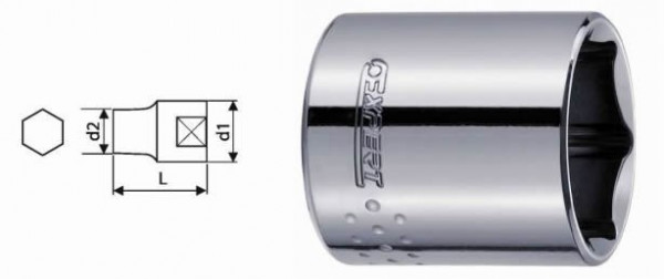 Hlavice nástrčná 1/2" 23mm - 6hran, TONA EXPERT