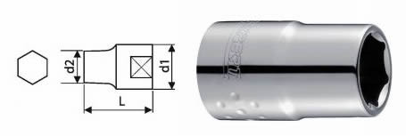 Hlavice nástrčná 1/4" 10mm krátká, TONA EXPERT