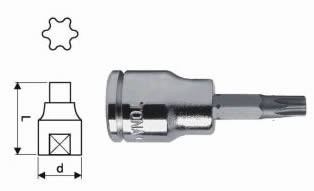 Hlavice 1/4" TORX TX 30 x 32, TONA EXPERT