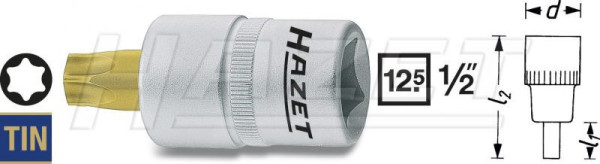 Hlavice 1/2" TORX TX 45 x 55 HAZET 992-T45