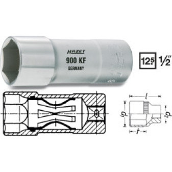 Klíč na svíčky 1/2" 21mm HAZET 900KF