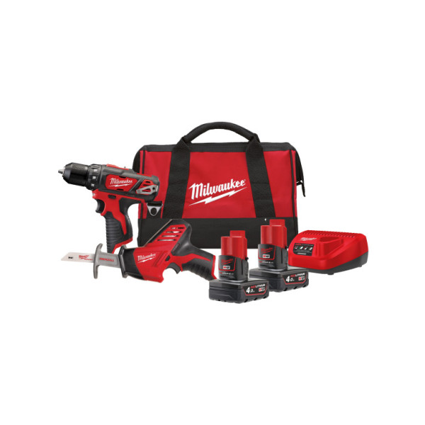 Aku set nářadí 12V, 2x4,0Ah, taška, Milwaukee 4933441230