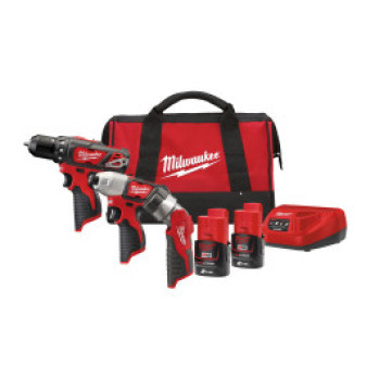 Aku set nářadí 12V, 2x2,0Ah, taška, Milwaukee 4933441225