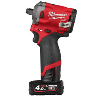 Aku rázový utahovák 1/2" 12V, 1x 2,0Ah + 1x 4,0Ah, HD Box, Milwaukee 4933464616