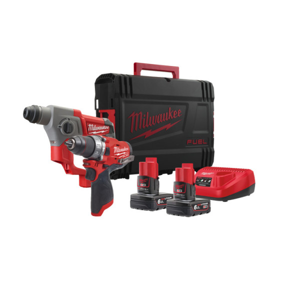 Aku set nářadí 12V, 2x 6,0Ah, HD Box, Milwaukee 4933459813