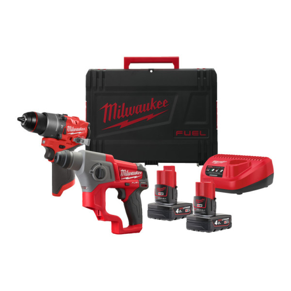 Aku set nářadí 12V, 2x 4,0Ah, HD Box, Milwaukee 4933480590