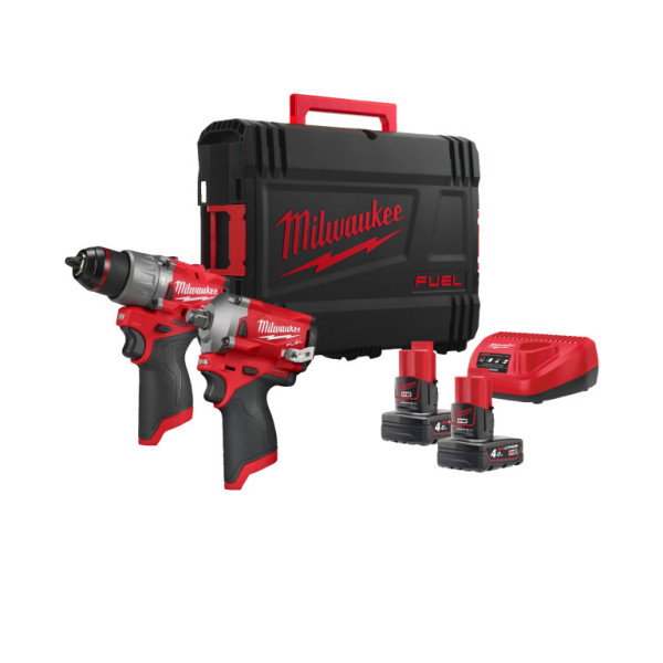 Aku set nářadí 12V, 2x 4,0Ah, HD Box, Milwaukee 4933492512