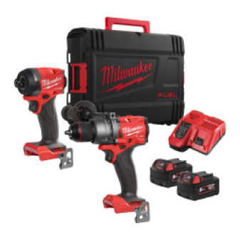 Aku set nářadí 18V, 2x 5,0Ah, HD Box, Milwaukee 4933480873