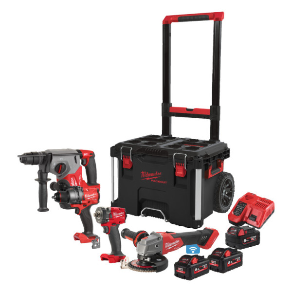 Aku set nářadí 18V, 1x 5,0Ah + 2x 5,5Ah, Milwaukee 4933492525