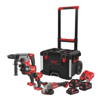 Aku set nářadí 18V, 1x 3,0Ah + 2x 5,5Ah, Milwaukee 4933492530