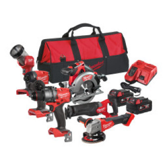 Aku set nářadí 18V, 2x 5,0Ah, taška, Milwaukee 4933480874