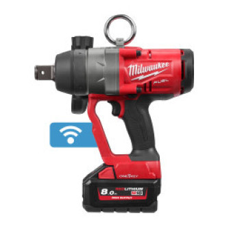 Aku rázový utahovák 1" s pojistným kr. ONE-KEY 18V, 2x 8,0Ah, HD Box, Milwaukee 4933459733