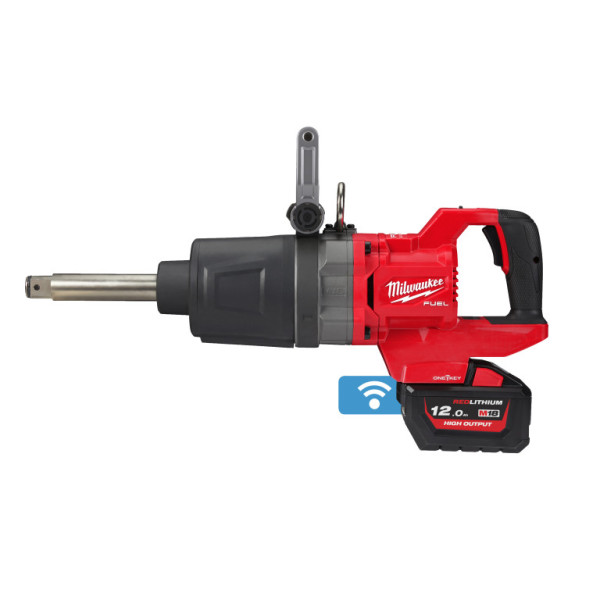 Aku rázový utahovák 1" prodl.s D-rukojetí ONE-KEY 18V, 1x 12Ah, kufr, Milwaukee 4933471756