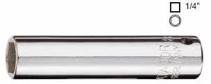 Hlavice nástrčná 1/4"  4,5mm prodloužená, MATADOR