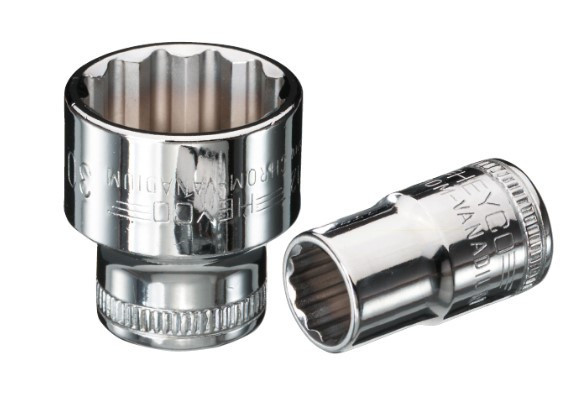 Hlavice nástrčná 1/2" 3/8" palcová 12hran HEYCO