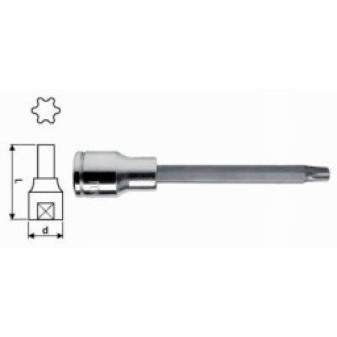 Hlavice 1/2" TORX TX 50 x 140 prodloužená, TONA EXPERT